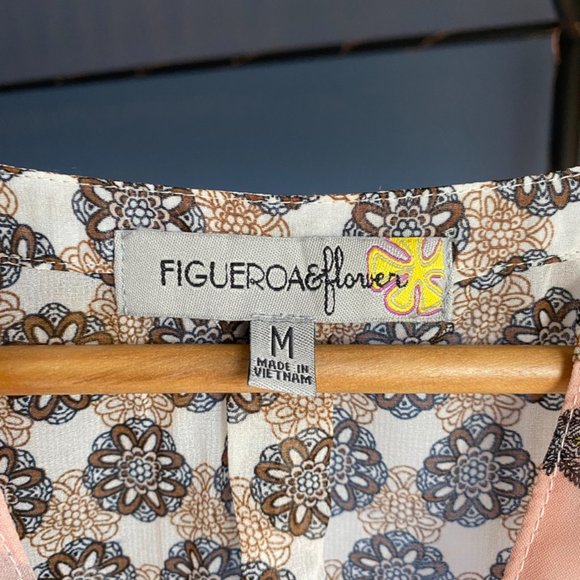 Multicoloured Boho Floral Print Sheer Tunic - Picture 2 of 4